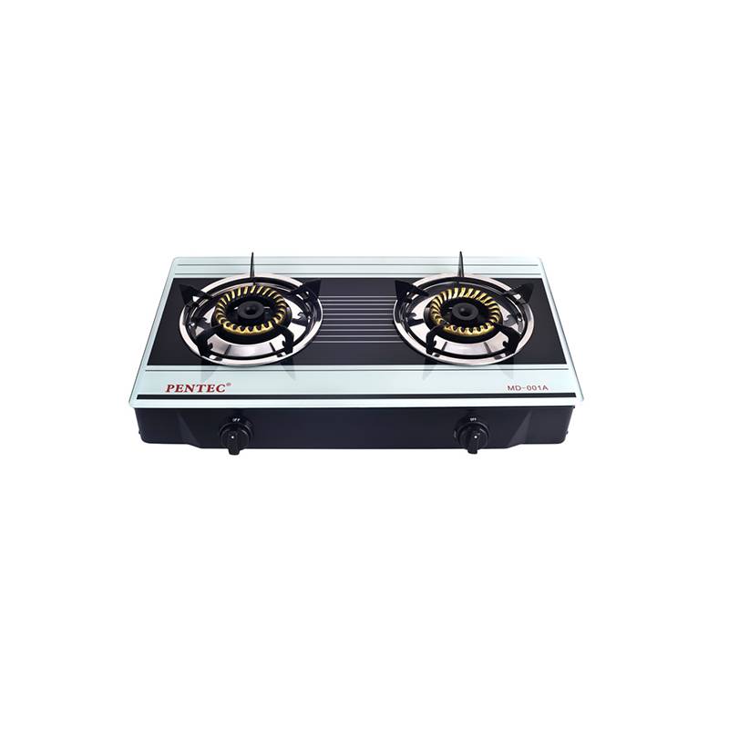 Malaysia PENTEC Premium Glass Hob Gas Stove 2 Fire MD001A